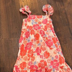 GAP Pink and Orange Floral Kids Dress